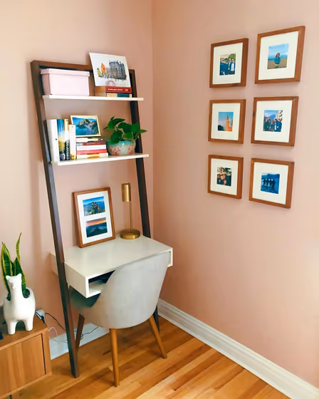 Behr Sedona Pink home office