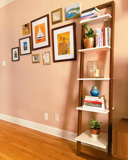 Behr Sedona Pink home office color