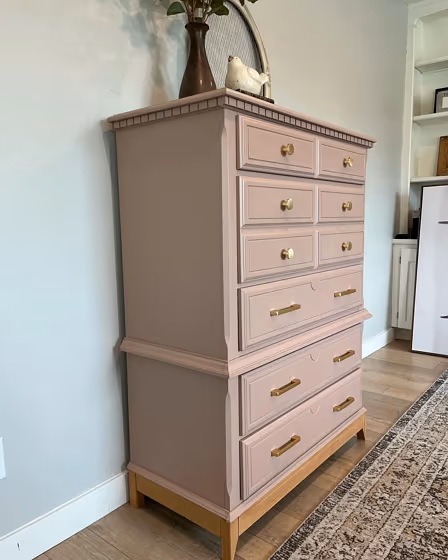 Behr Sonora Rose painted furniture 