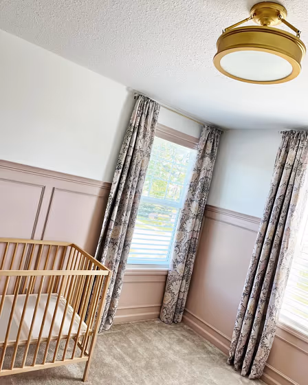 Behr Vintage Charm wall panelling color