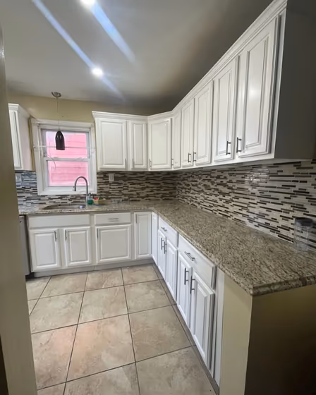 Behr White Veil kitchen cabinets review