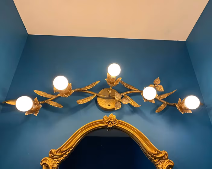 Benjamin Moore Avalon Teal Bathroom