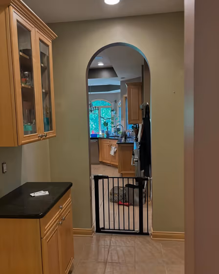 Benjamin Moore Baffin Island hallway 