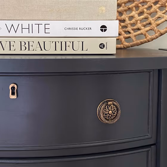 Black Iron Painted Dresser