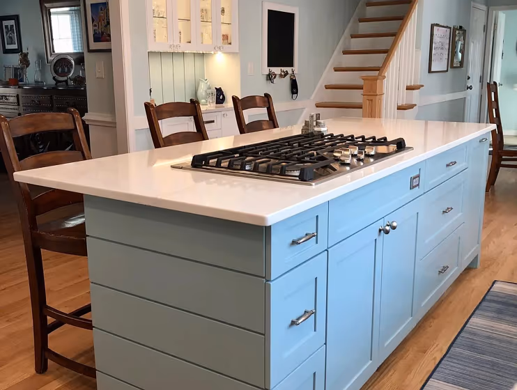 Benjamin Moore Colorado Gray kitchen cabinets