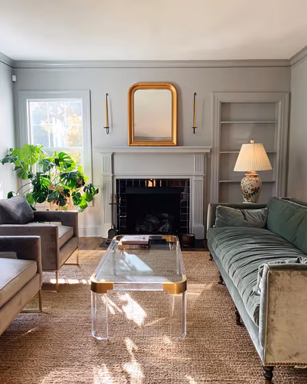 Benjamin Moore Coventry Gray Living Room