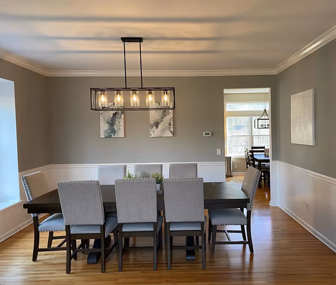 Benjamin Moore Coventry Gray Dining Room