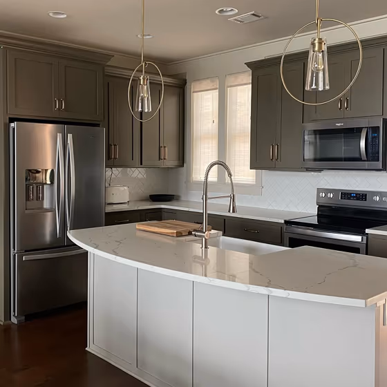 Benjamin Moore Dash of Pepper kitchen cabinets color