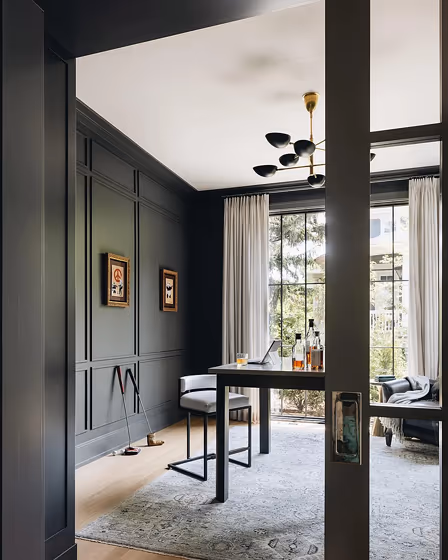 Benjamin Moore Deep Space living room paint