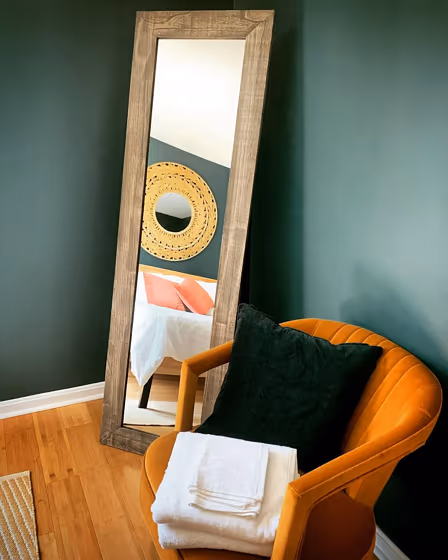 Benjamin Moore AF-510 living room interior