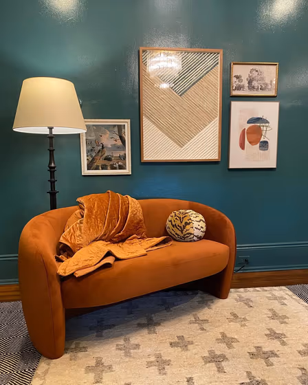 Benjamin Moore Dragonfly modern living room