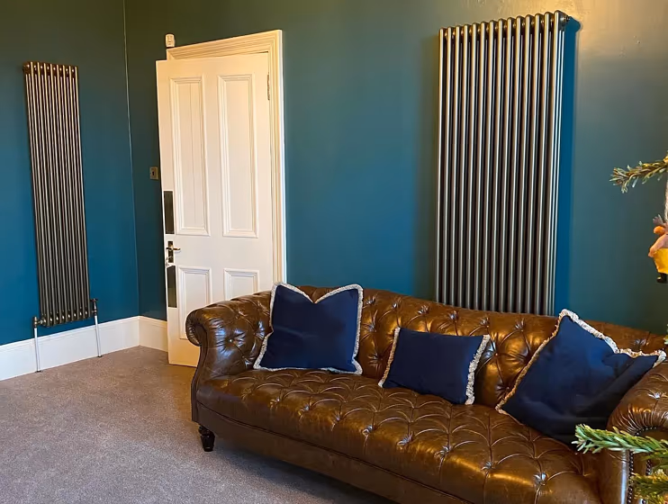 Benjamin Moore Dragonfly cozy living room paint