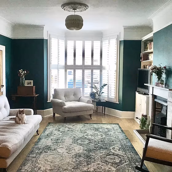 Benjamin Moore Dragonfly victorian living room