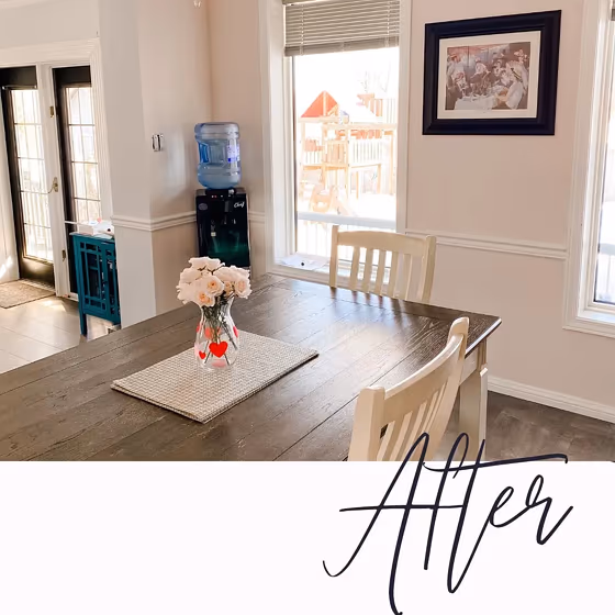 Benjamin Moore Foggy Morning dining room color
