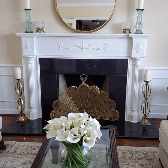 Benjamin Moore Gentle Cream living room