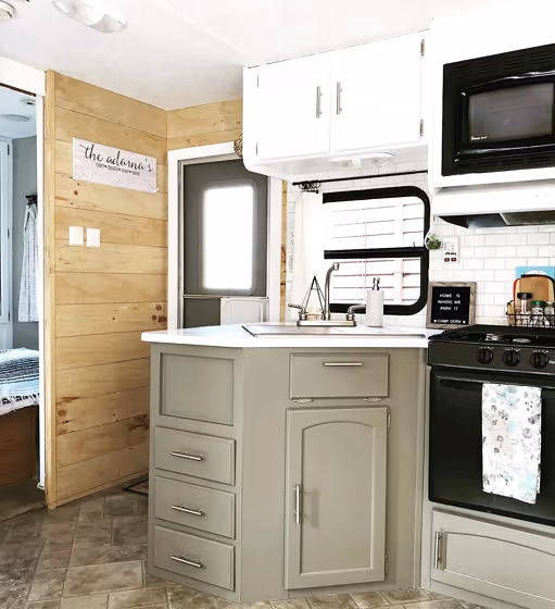 Devonshire Green kitchen cabinets color