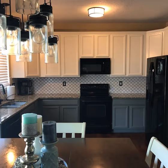 Devonshire Green kitchen cabinets color