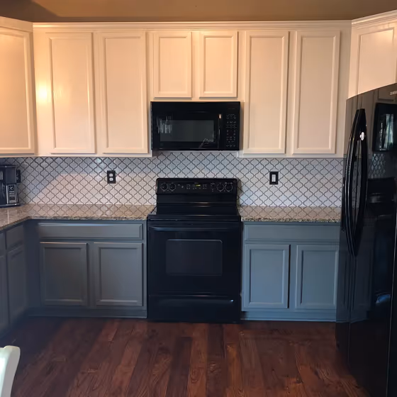 Devonshire Green kitchen cabinets paint review