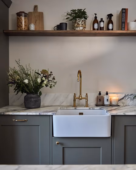 Gloucester Sage kitchen cabinets paint review