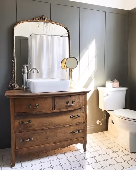 Benjamin Moore Gloucester Sage bathroom review