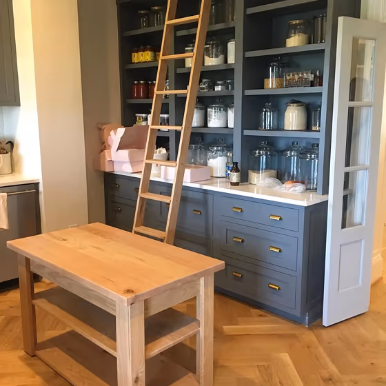 Benjamin Moore Gunmetal kitchen cabinets paint