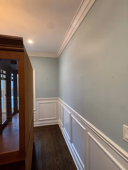Benjamin Moore Harbor Haze wall paint 