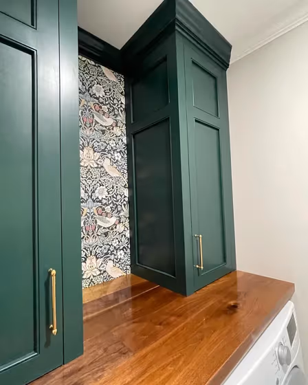 Bm Hunter Green Laundry Room