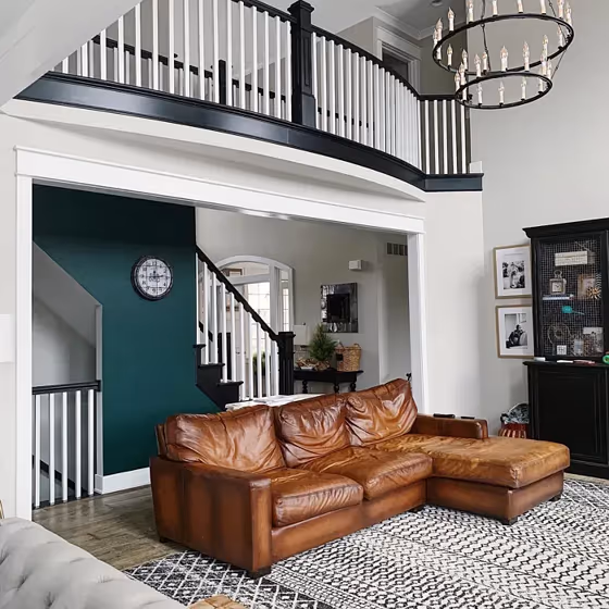 Hunter Green Living Room