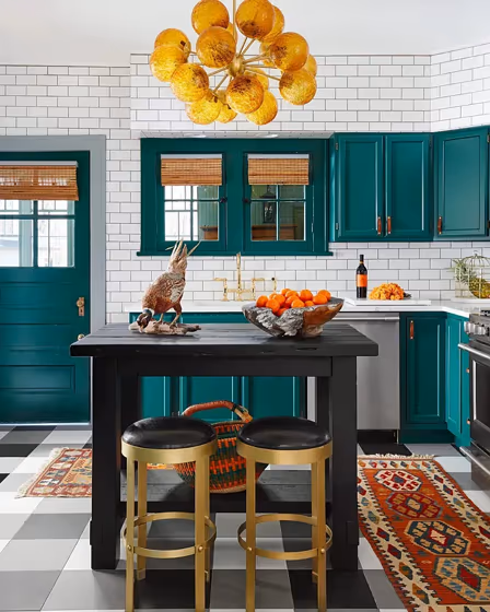Hunter Green Kitchen Cabinets
