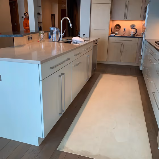 Hushed Hue kitchen cabinets color review