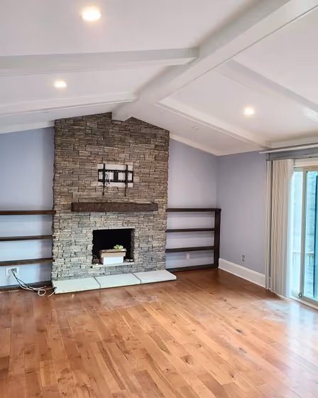 Benjamin Moore Iced Slate living room review