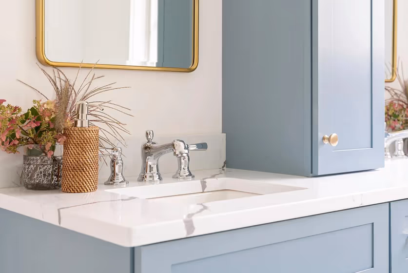 Benjamin Moore Jamestown Blue Bathroom Vanity