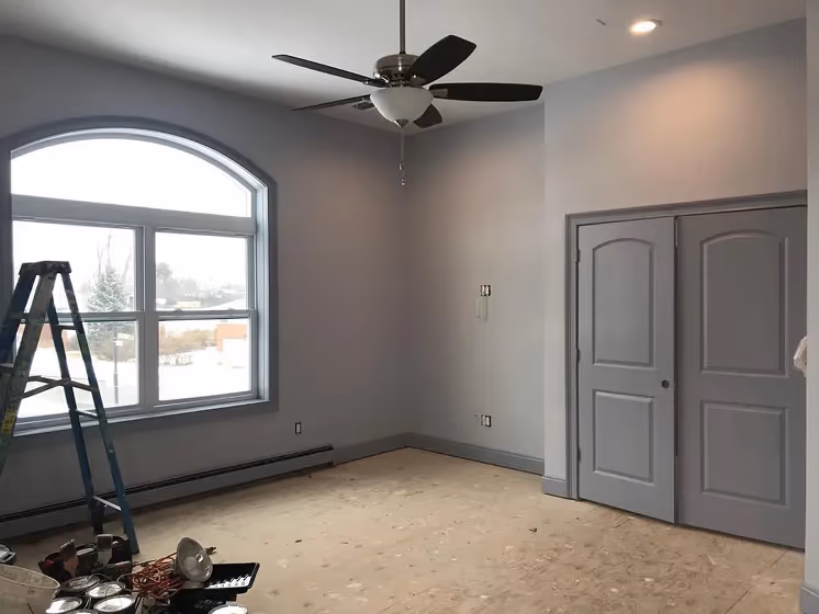 Benjamin Moore Misty Memories Master Bedroom