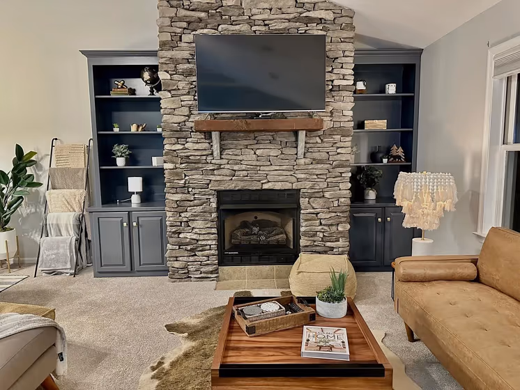 Benjamin Moore AF-565 painted storage