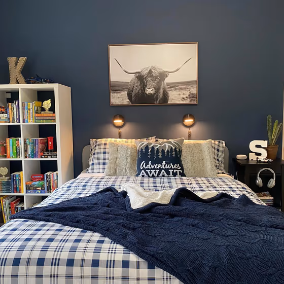 Bm Newburyport Blue Bedroom Accent Wall