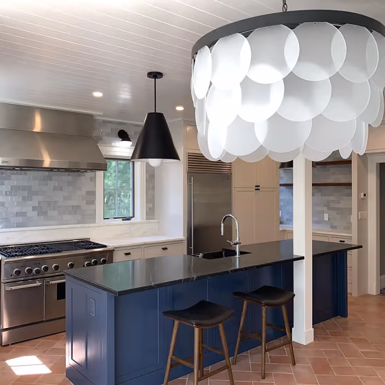 Benjamin Moore Newburyport Blue Kitchen Cabinets