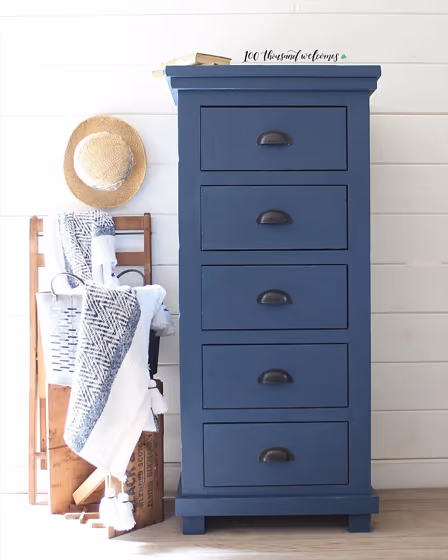 Benjamin Moore Newburyport Blue Painted Furniture