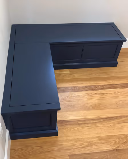 Newburyport Blue Painted Cabinets