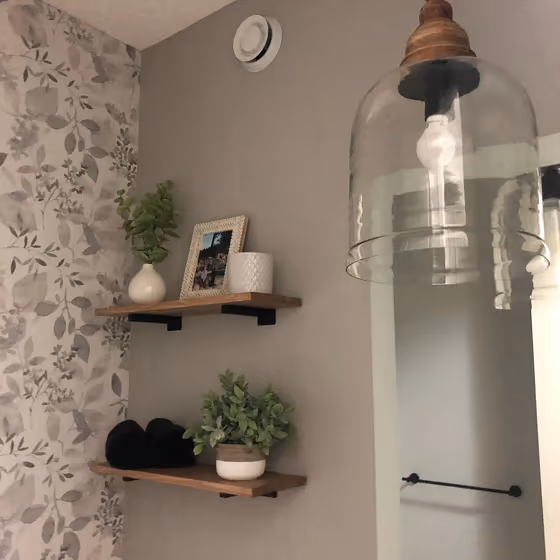 Benjamin Moore Nimbus bathroom