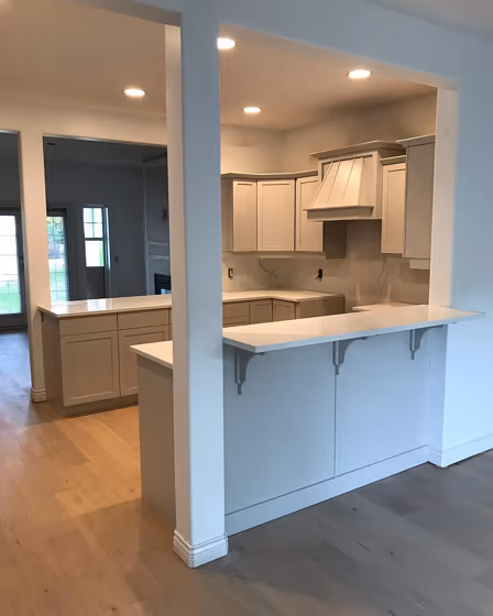 Benjamin Moore Nimbus kitchen cabinets