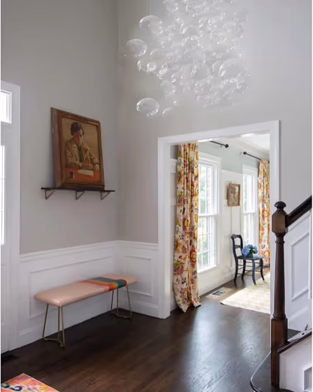 Benjamin Moore Nimbus hallway