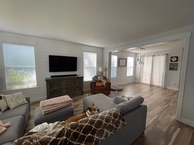 Benjamin Moore Paper White modern living room paint review