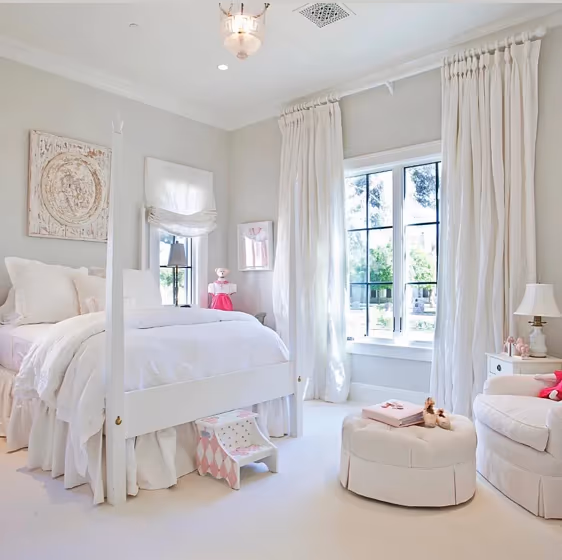 Benjamin Moore OC-55 modern bedroom interior