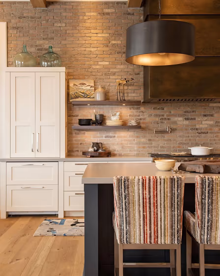 Benjamin Moore Polo Blue kitchen island color