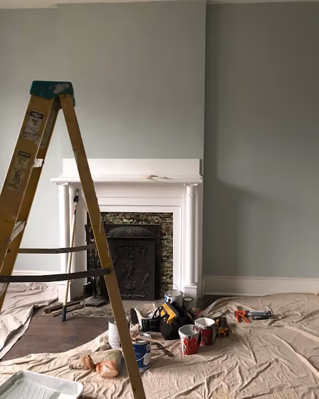 1563 Living Room Fireplace