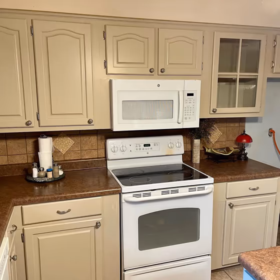 Rushing River kitchen cabinets color
