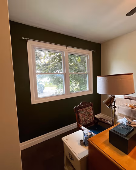 Benjamin Moore Sea Wind home office