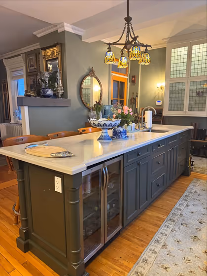 Benjamin Moore Secret Path kitchen color