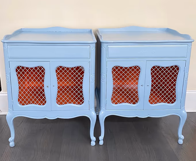 Benjamin Moore Sheer Romance painted furniture