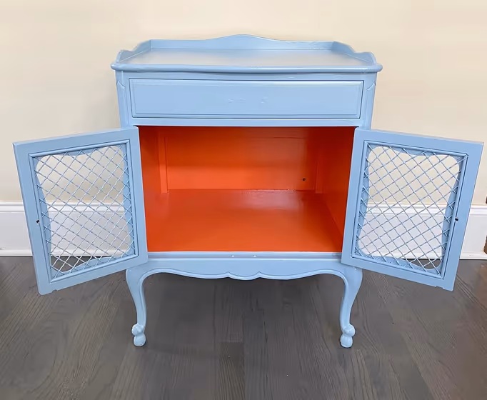 Benjamin Moore Sheer Romance painted furniture color
